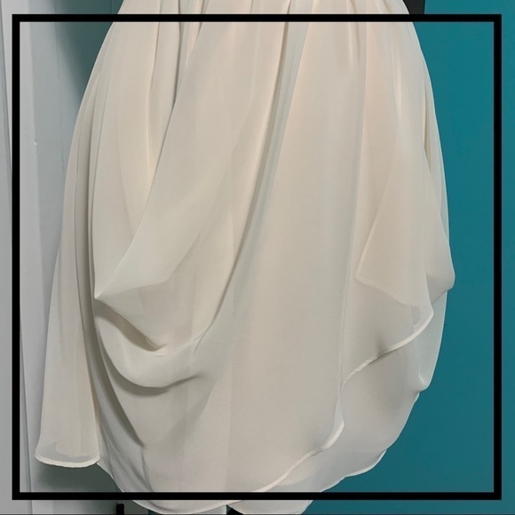 AQUA Dresses Ivory Spaghetti Strap Lace Dress - Picture 3 of 8